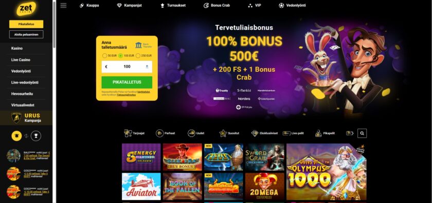 zet casino etusivu