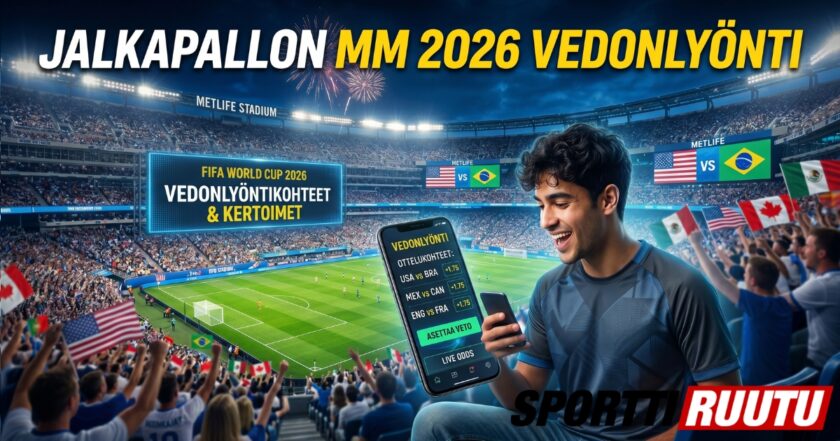 Jalkapallon mm 2026 vedonlyönti