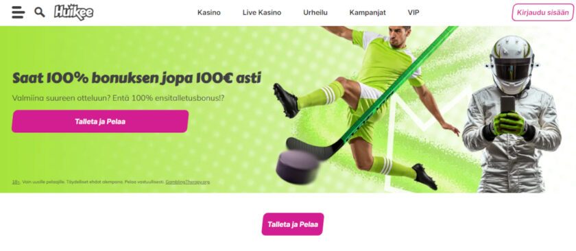huikee kasino vedonlyöntibonus