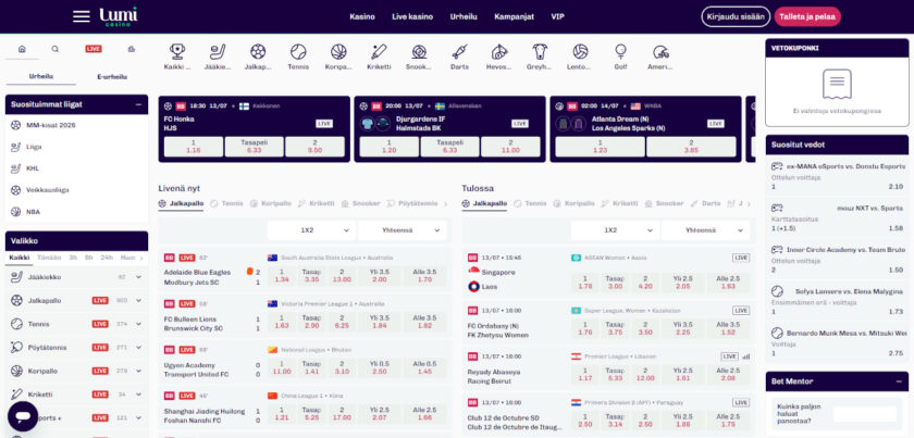 lumi casino vedonlyönti kokemuksia