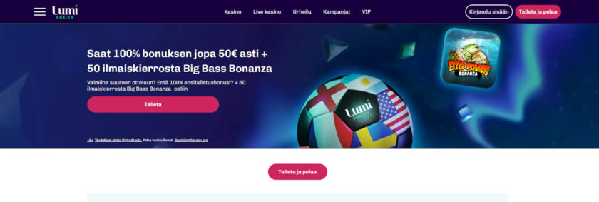 lumi casino vedonlyöntibonus